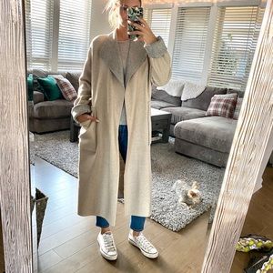 Reversible long line jacket